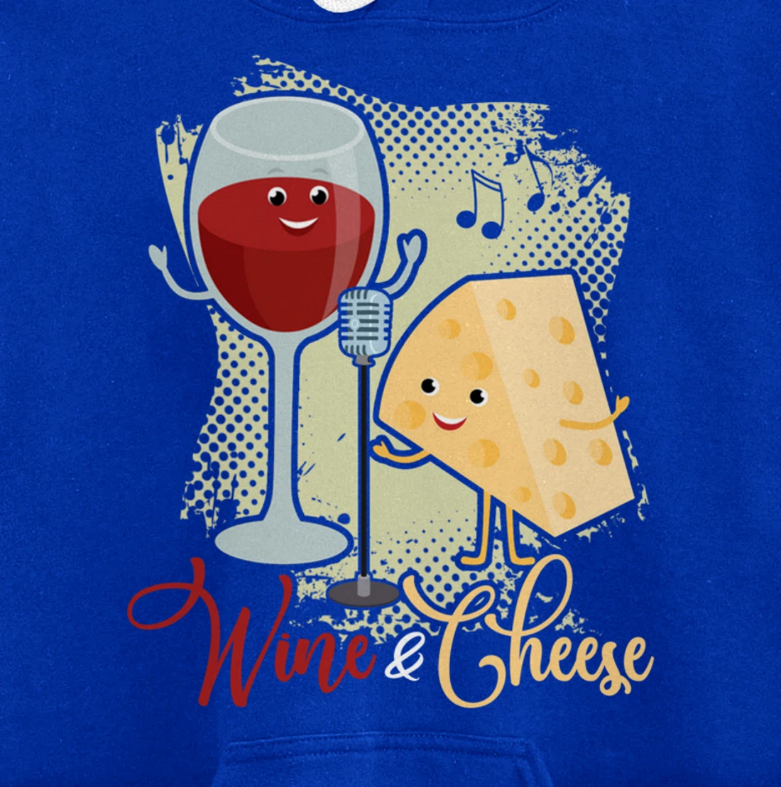 Wine And Cheese cheesy, annatto, tofu, soy, cream Cheese Pullover Hoodie