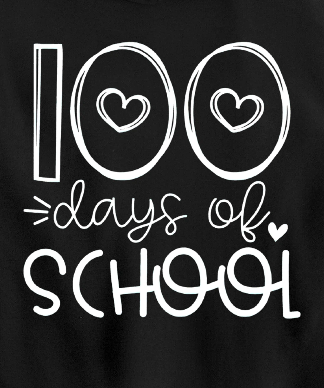 100 Days of grade School Happy 100th day Brighter Pullover Hoodie