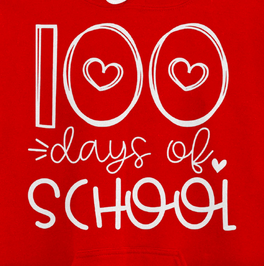 100 Days of grade School Happy 100th day Brighter Pullover Hoodie