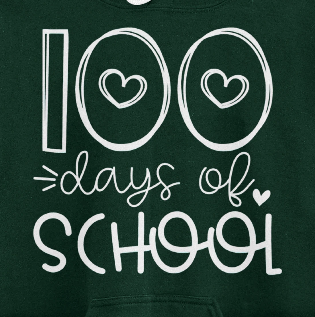 100 Days of grade School Happy 100th day Brighter Pullover Hoodie