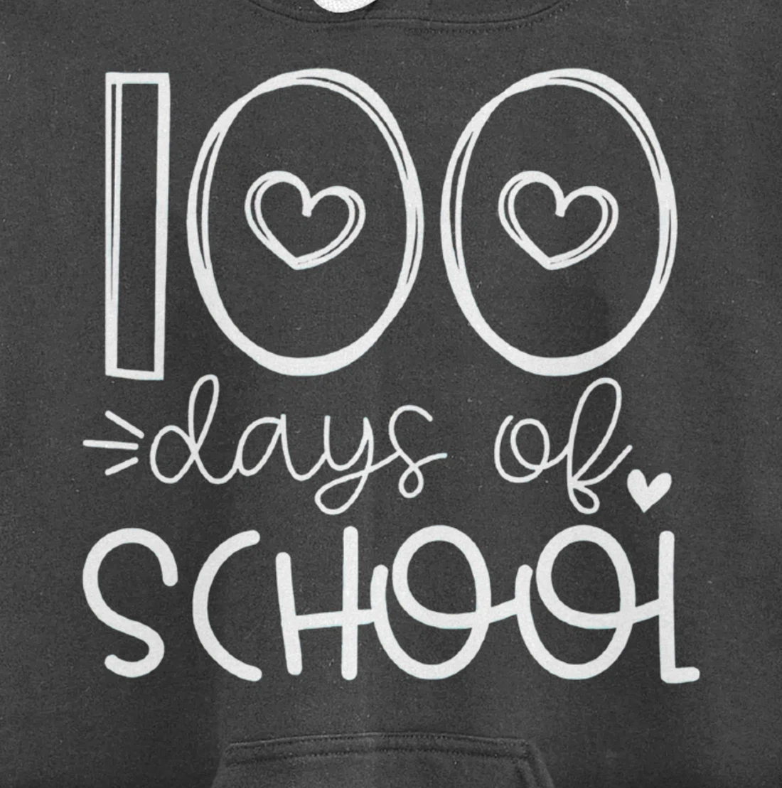 100 Days of grade School Happy 100th day Brighter Pullover Hoodie