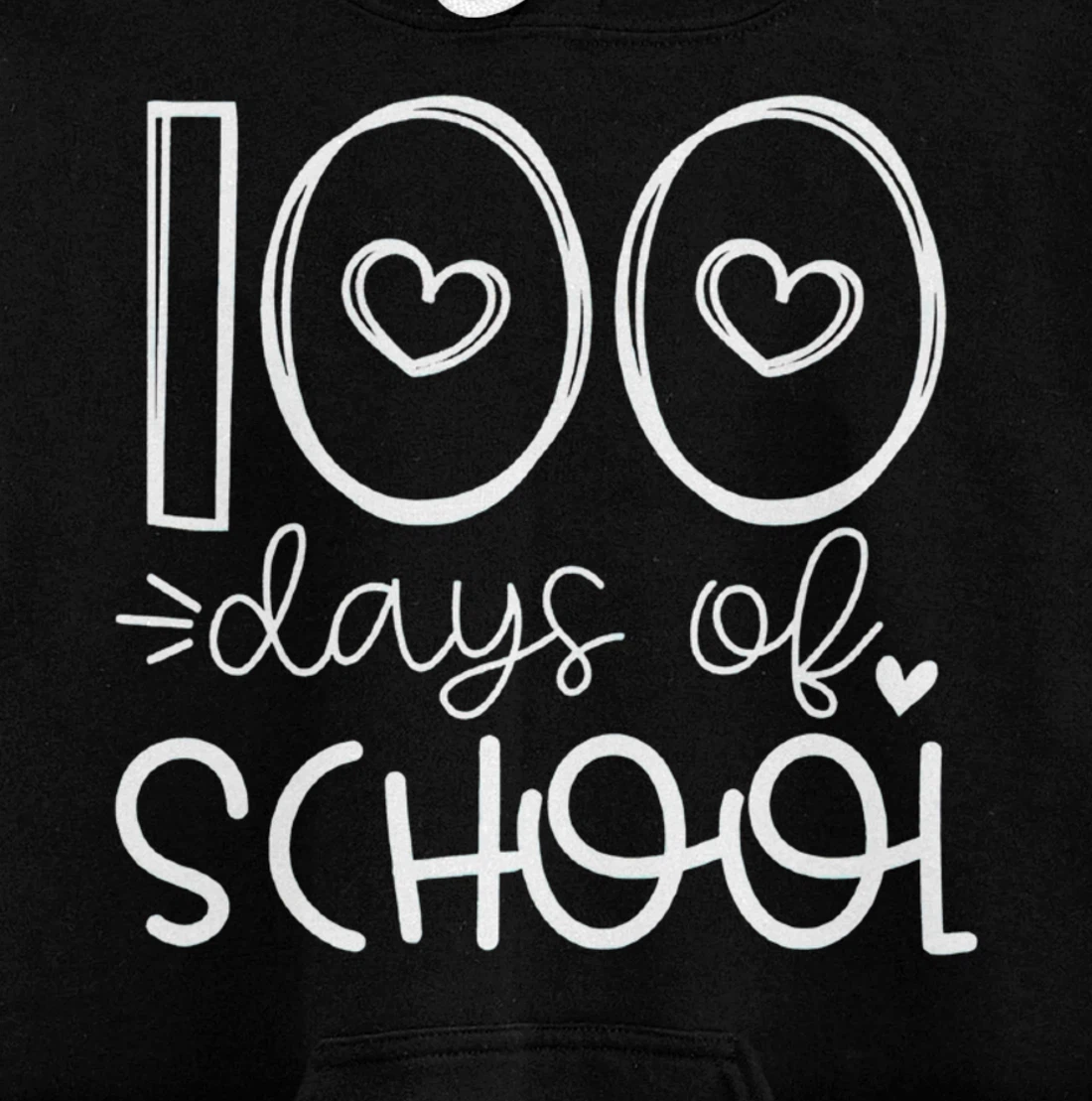 100 Days of grade School Happy 100th day Brighter Pullover Hoodie