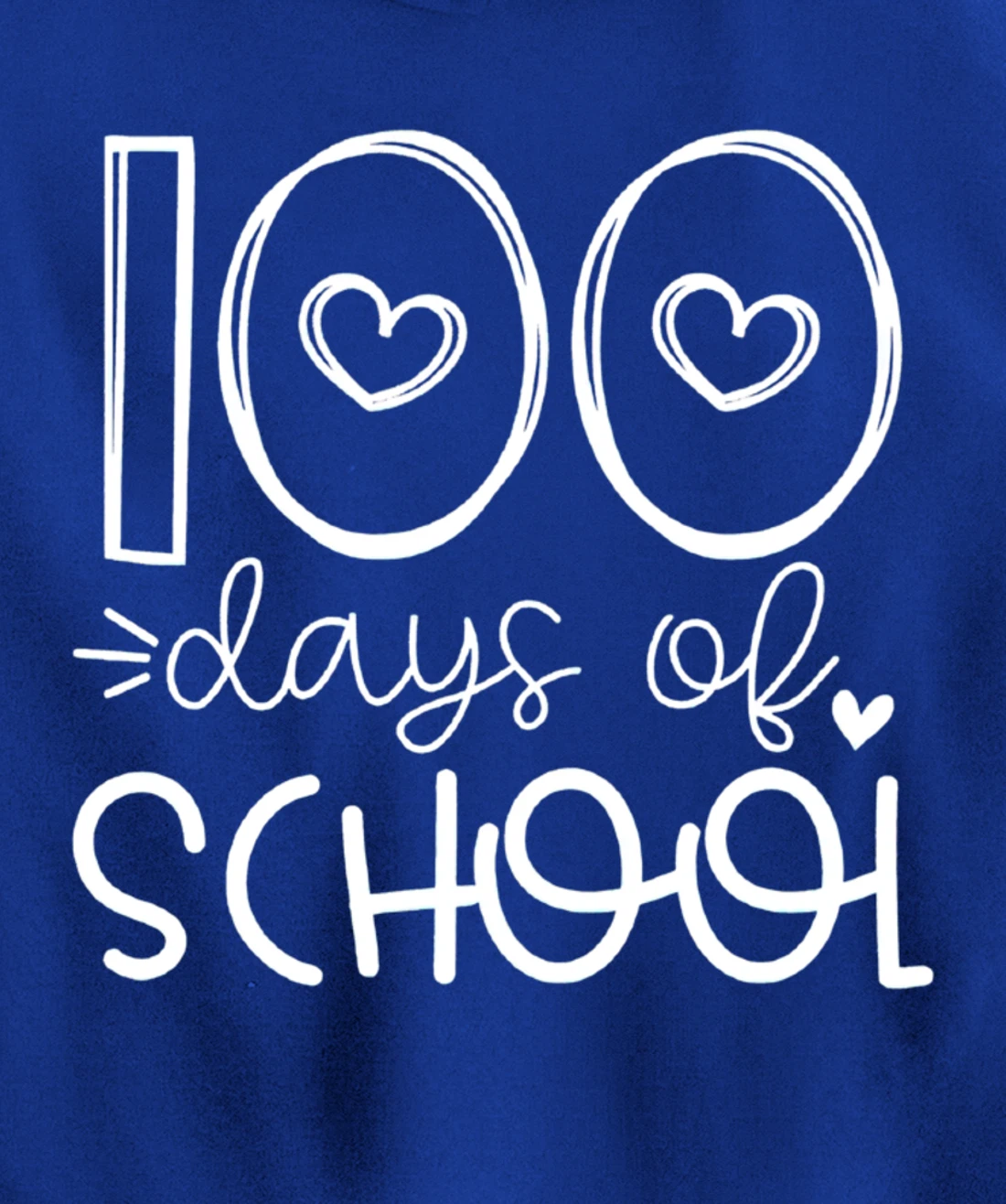 100 Days of grade School Happy 100th day Brighter Pullover Hoodie