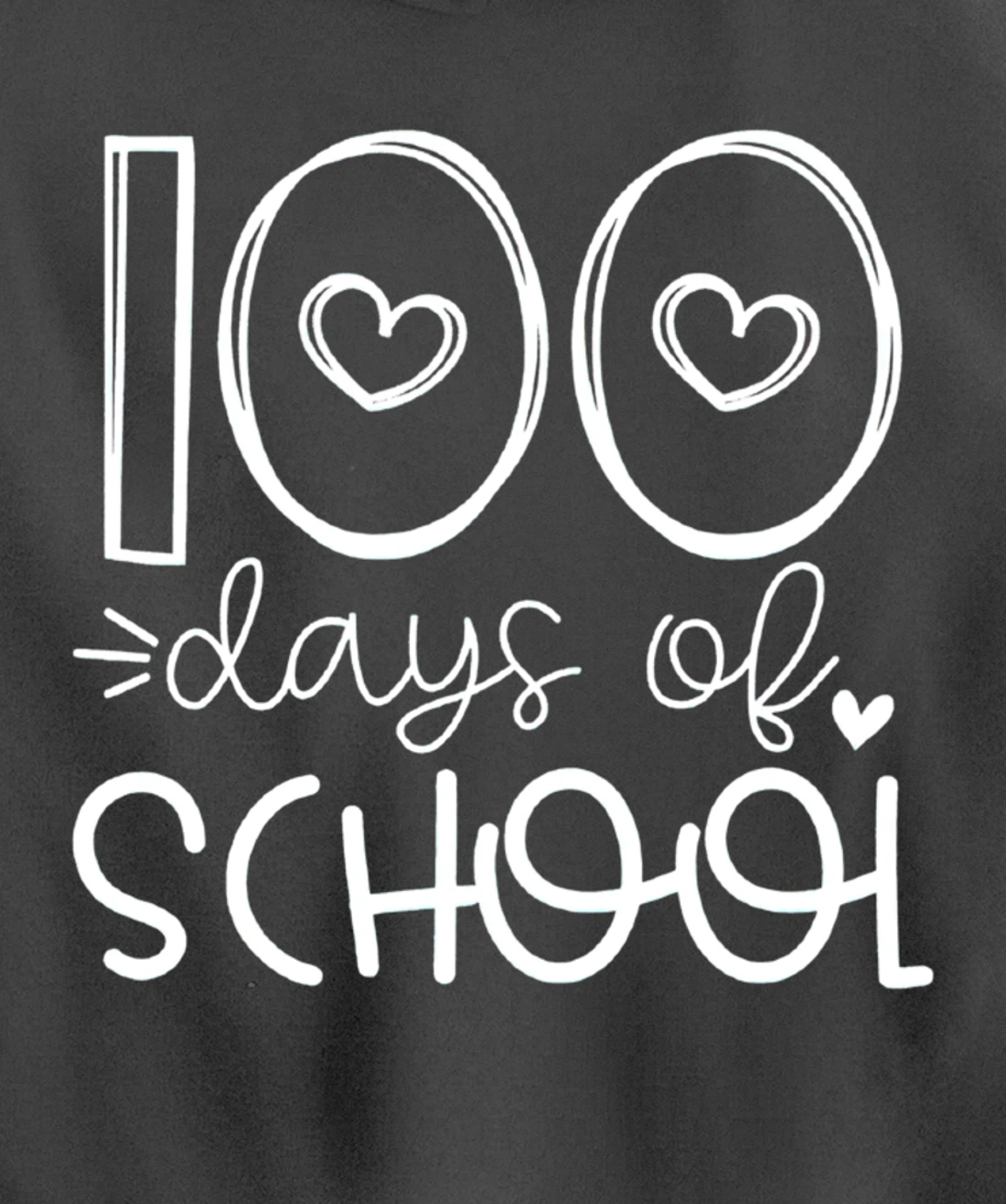 100 Days of grade School Happy 100th day Brighter Pullover Hoodie