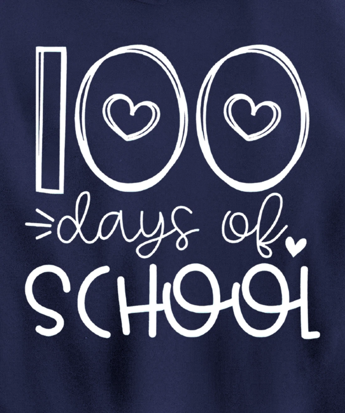 100 Days of grade School Happy 100th day Brighter Pullover Hoodie