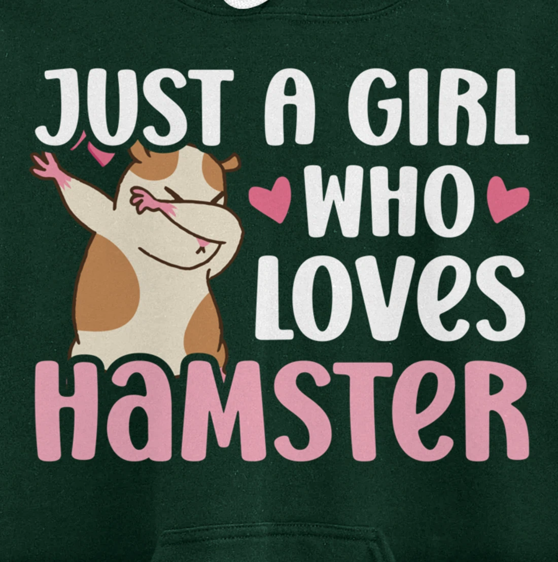 Hamster Lover Girl Women Cute Dabbing Hamster Pet Owner Pullover Hoodie