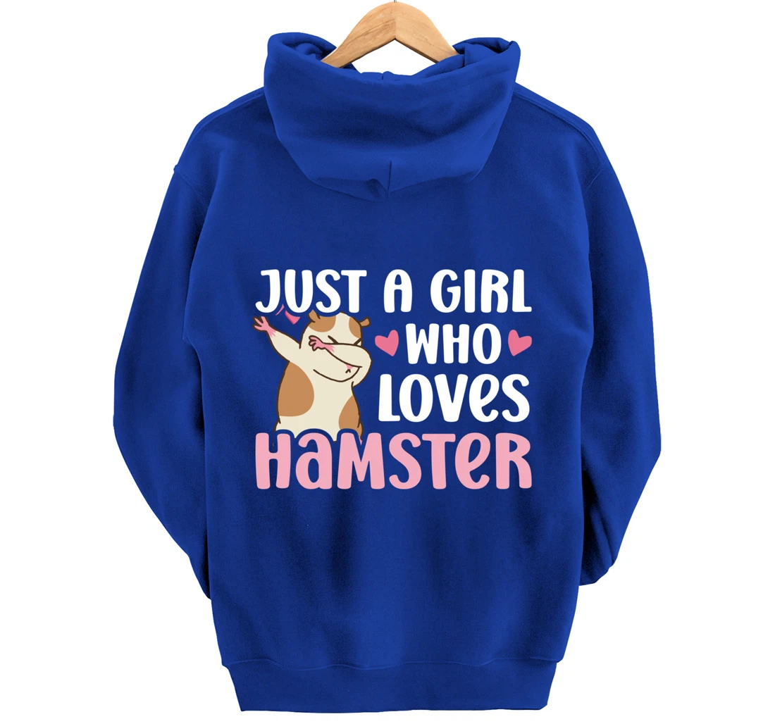 Hamster Lover Girl Women Cute Dabbing Hamster Pet Owner Pullover Hoodie