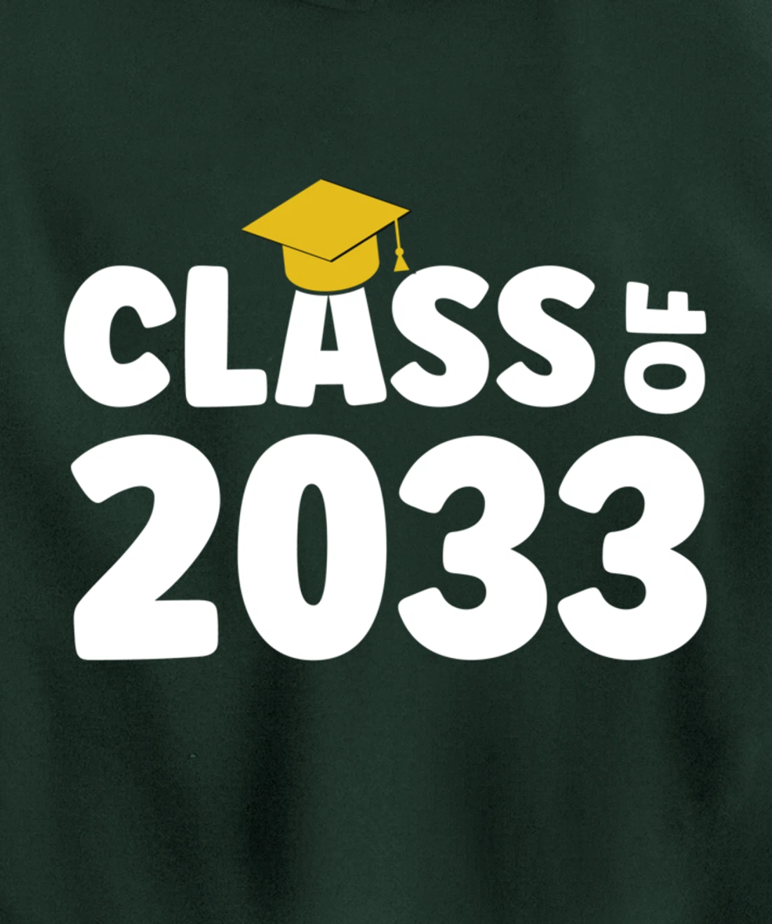 Preschool First Day Of School Kindergarten Class Of 2033 Pullover Hoodie