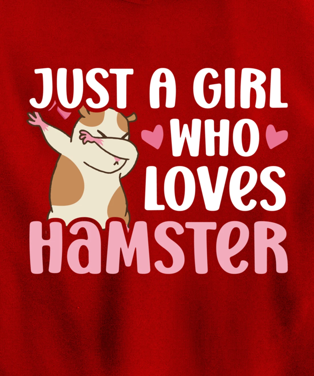 Hamster Lover Girl Women Cute Dabbing Hamster Pet Owner Pullover Hoodie