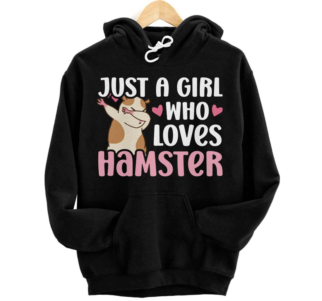 Hamster Lover Girl Women Cute Dabbing Hamster Pet Owner Pullover Hoodie