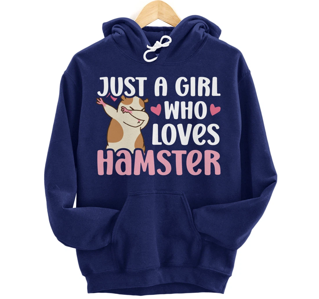 Hamster Lover Girl Women Cute Dabbing Hamster Pet Owner Pullover Hoodie