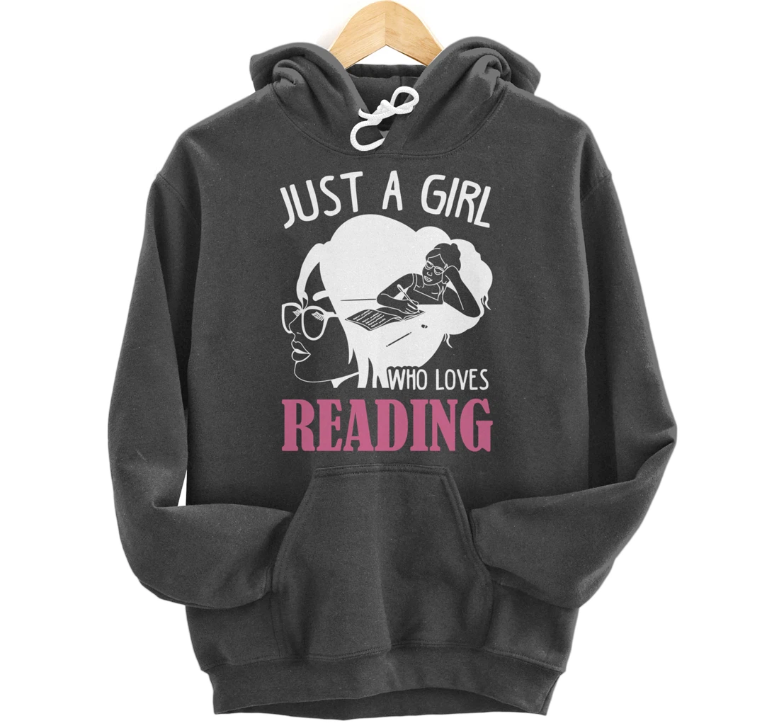 Reader Reading Lover Design For Bookworm Girls Book Reading Pullover Hoodie