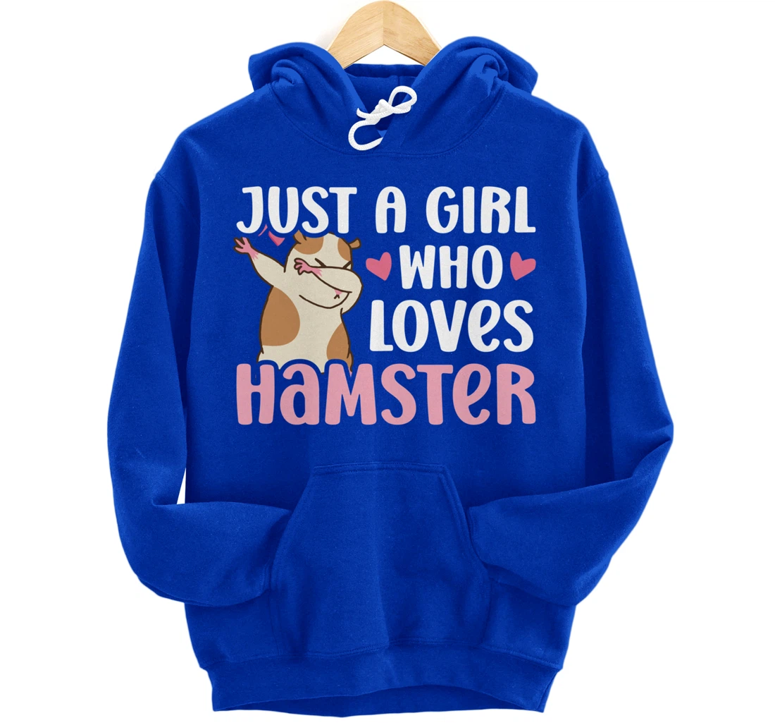 Hamster Lover Girl Women Cute Dabbing Hamster Pet Owner Pullover Hoodie