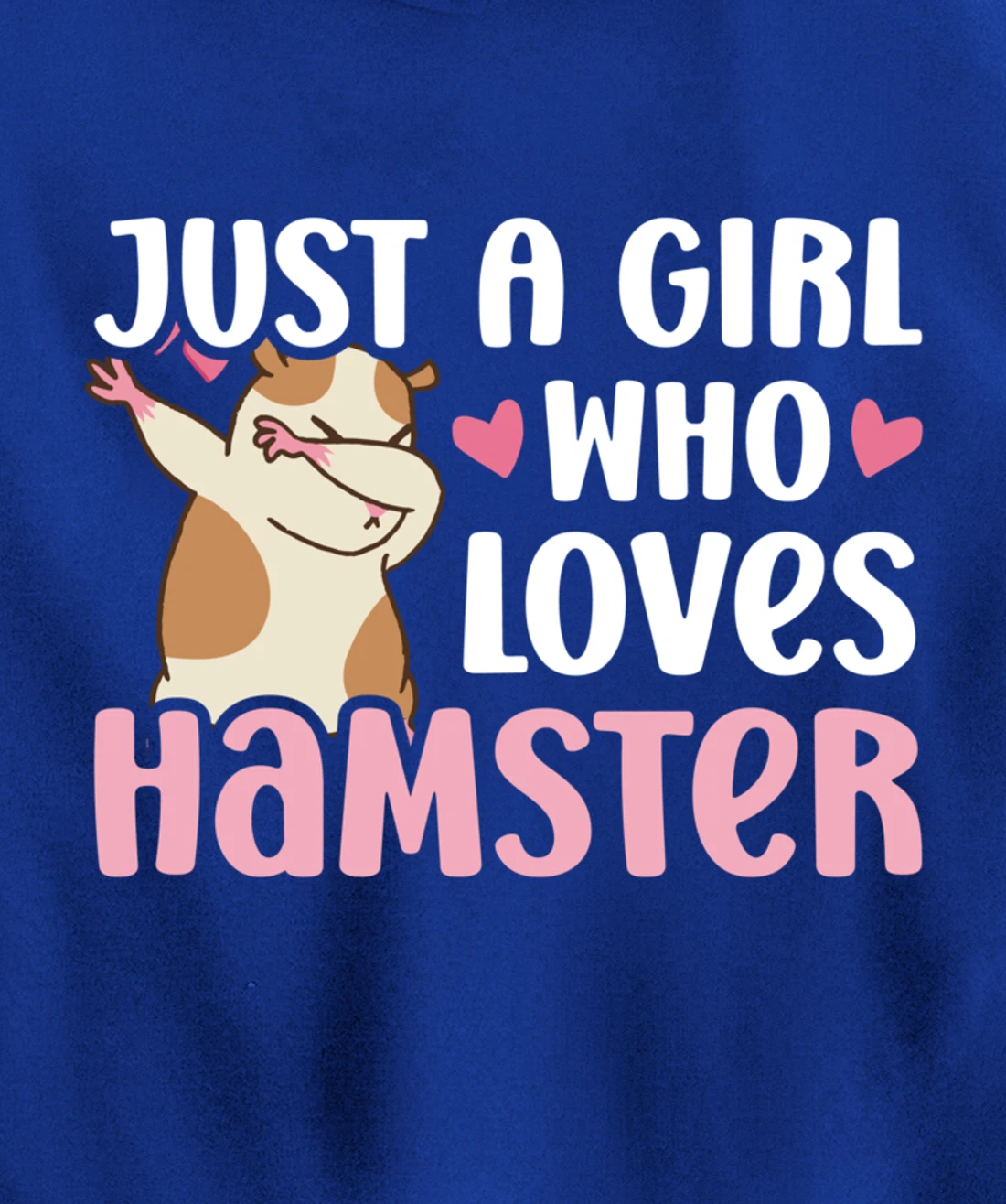 Hamster Lover Girl Women Cute Dabbing Hamster Pet Owner Pullover Hoodie