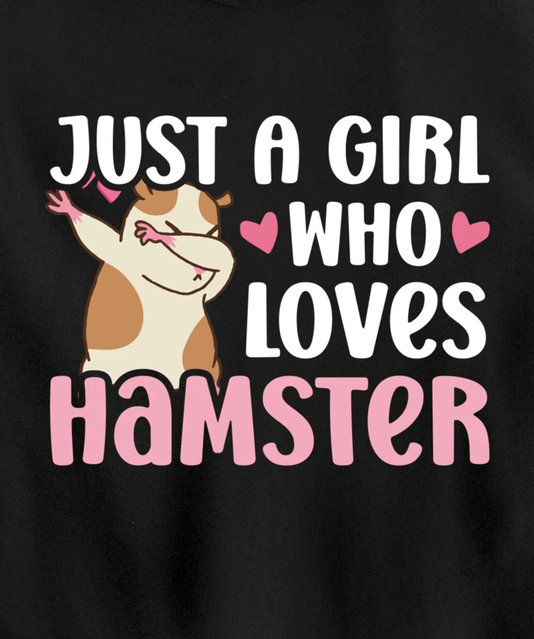 Hamster Lover Girl Women Cute Dabbing Hamster Pet Owner Pullover Hoodie
