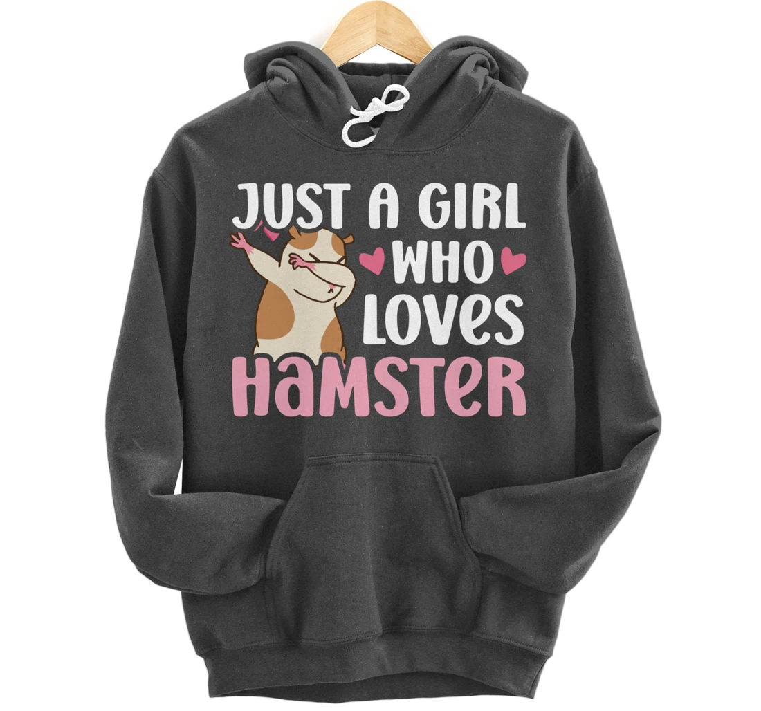 Hamster Lover Girl Women Cute Dabbing Hamster Pet Owner Pullover Hoodie