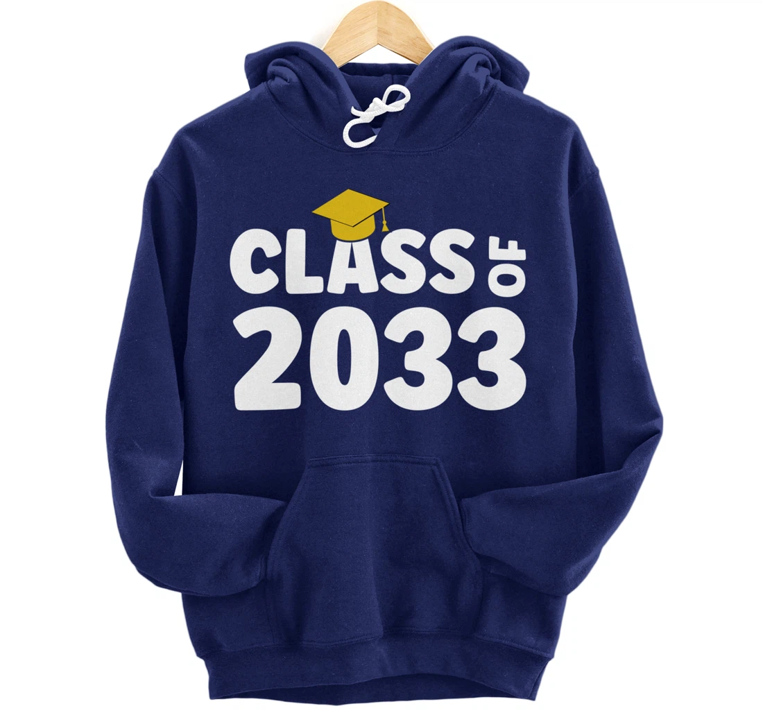 Preschool First Day Of School Kindergarten Class Of 2033 Pullover Hoodie