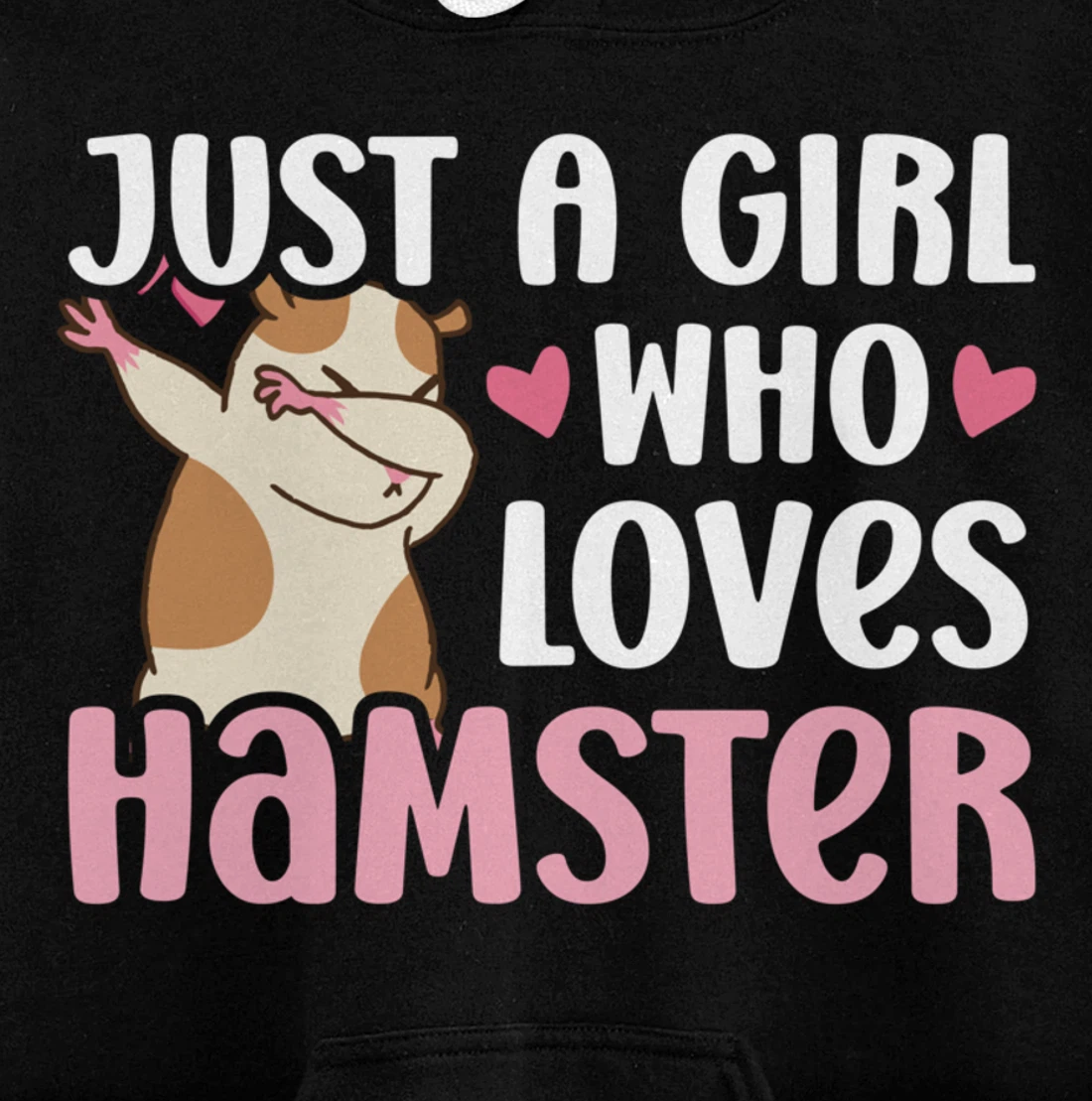 Hamster Lover Girl Women Cute Dabbing Hamster Pet Owner Pullover Hoodie