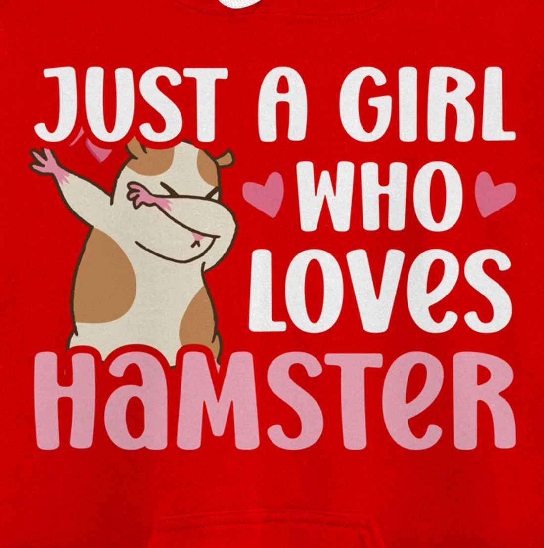 Hamster Lover Girl Women Cute Dabbing Hamster Pet Owner Pullover Hoodie