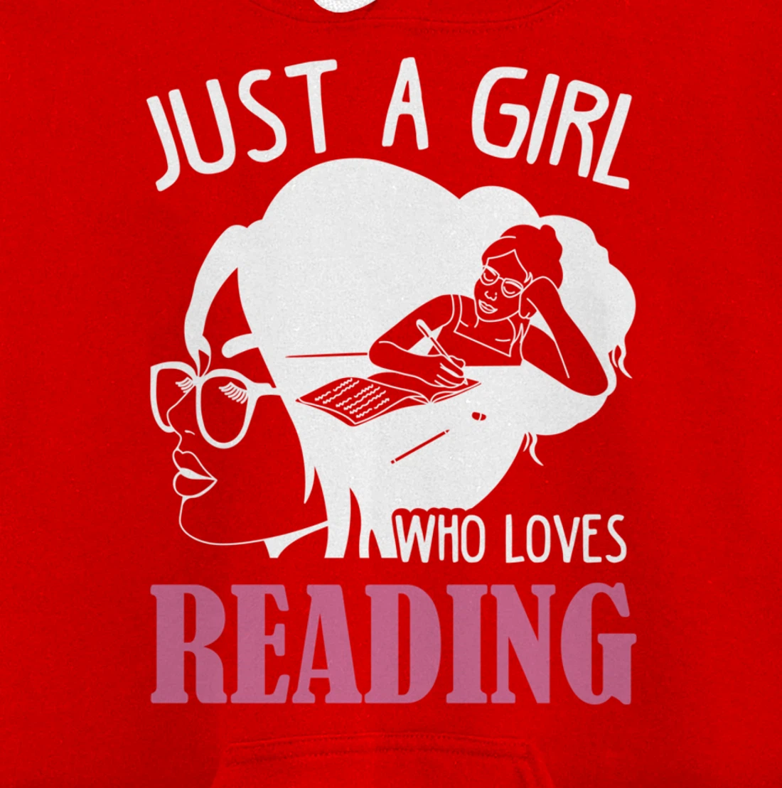 Reader Reading Lover Design For Bookworm Girls Book Reading Pullover Hoodie