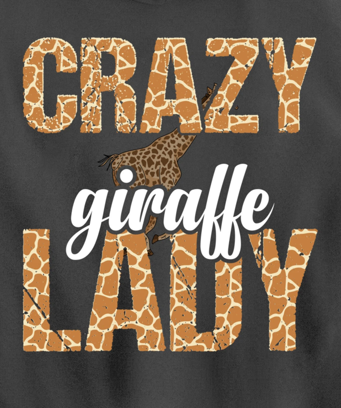 Africa Safari Animal Lover Women Giraffe Crazy Giraffe Lady Pullover Hoodie