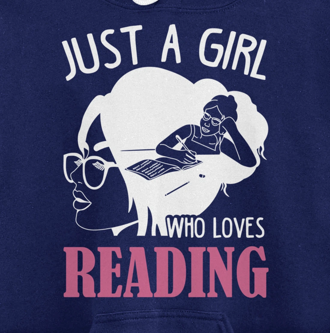 Reader Reading Lover Design For Bookworm Girls Book Reading Pullover Hoodie