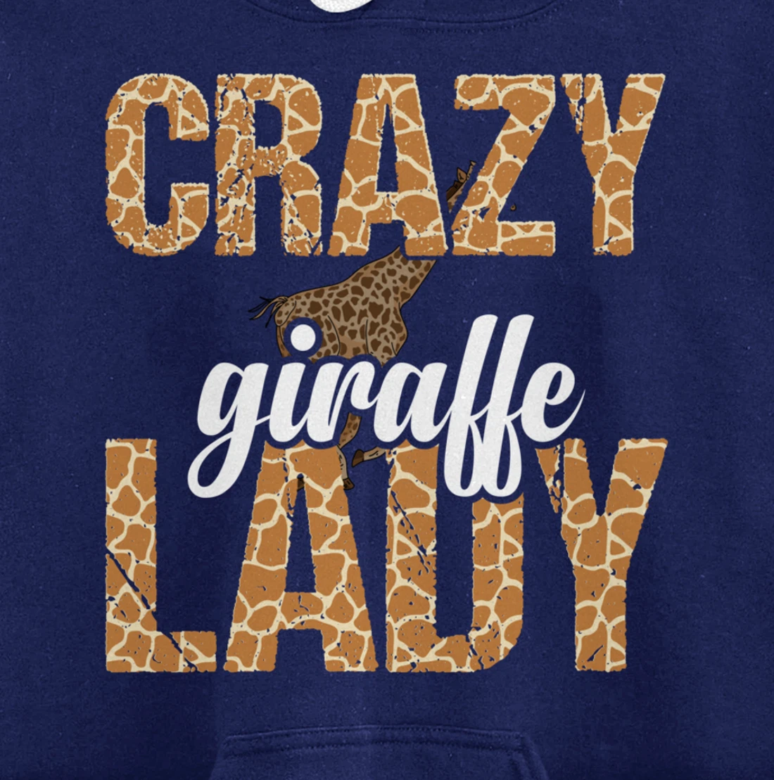 Africa Safari Animal Lover Women Giraffe Crazy Giraffe Lady Pullover Hoodie