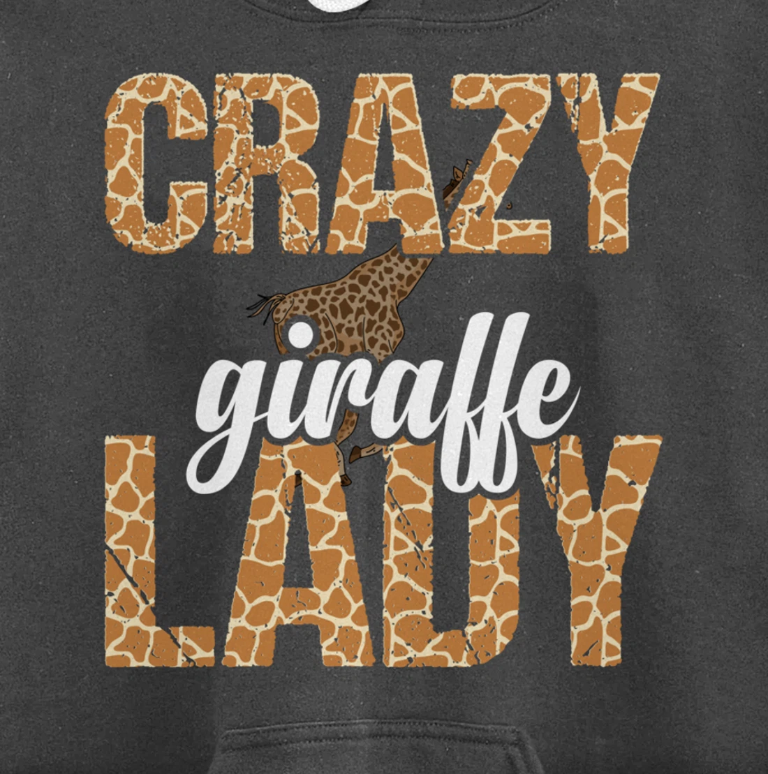 Africa Safari Animal Lover Women Giraffe Crazy Giraffe Lady Pullover Hoodie