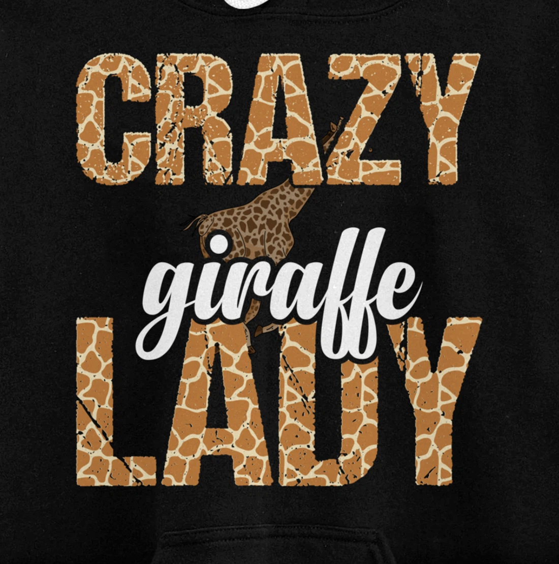 Africa Safari Animal Lover Women Giraffe Crazy Giraffe Lady Pullover Hoodie
