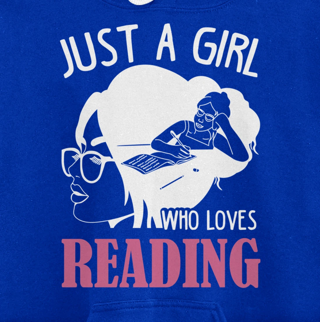 Reader Reading Lover Design For Bookworm Girls Book Reading Pullover Hoodie