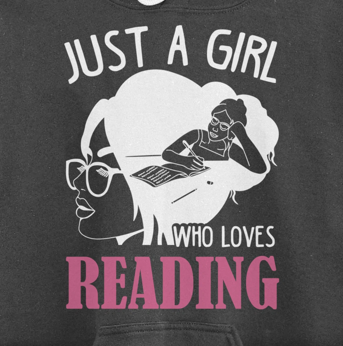 Reader Reading Lover Design For Bookworm Girls Book Reading Pullover Hoodie