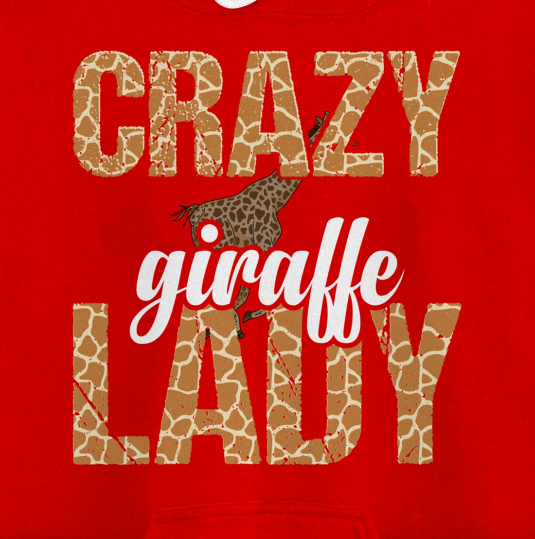 Africa Safari Animal Lover Women Giraffe Crazy Giraffe Lady Pullover Hoodie