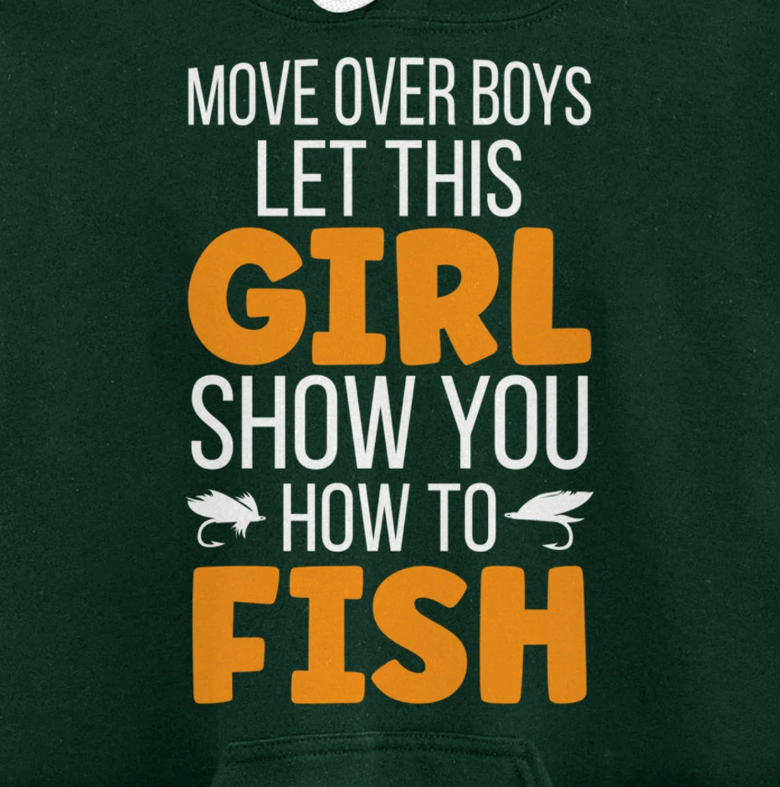 Funny Fishing Girl Cute Daughter Granddaughter Wife Fishing Pullover Hoodie