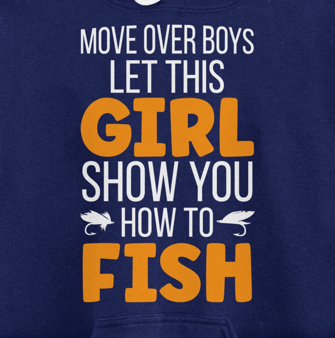 Funny Fishing Girl Cute Daughter Granddaughter Wife Fishing Pullover Hoodie