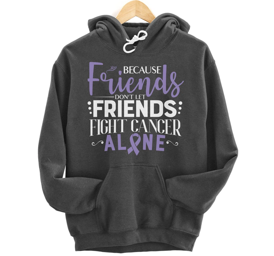 Testicular Cancer Fight Cancer Ribbon Pullover Hoodie