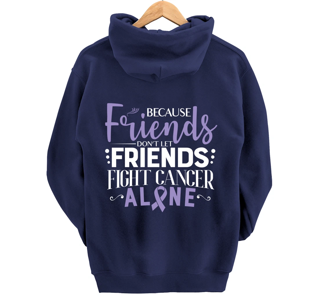 Testicular Cancer Fight Cancer Ribbon Pullover Hoodie