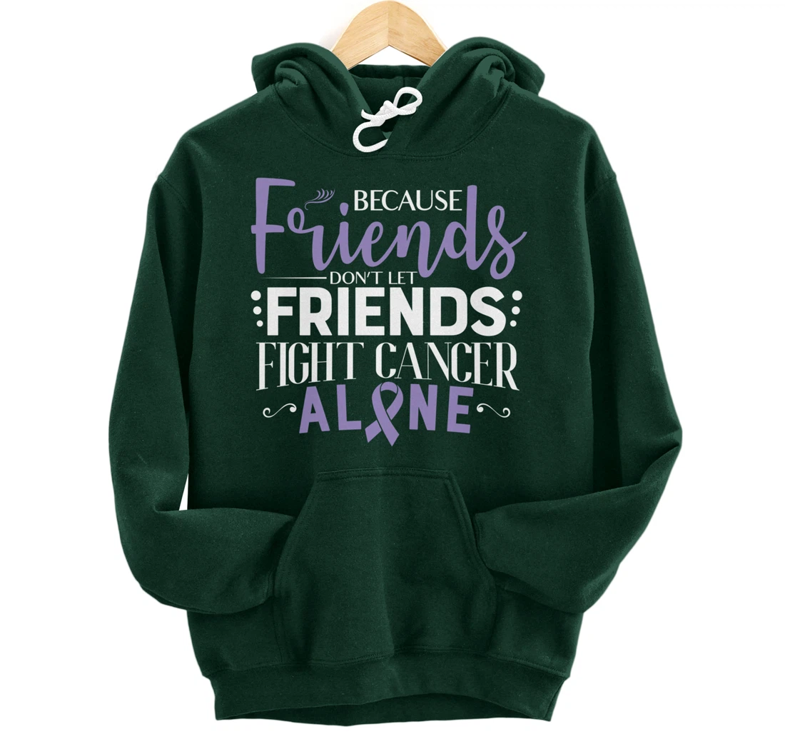 Testicular Cancer Fight Cancer Ribbon Pullover Hoodie