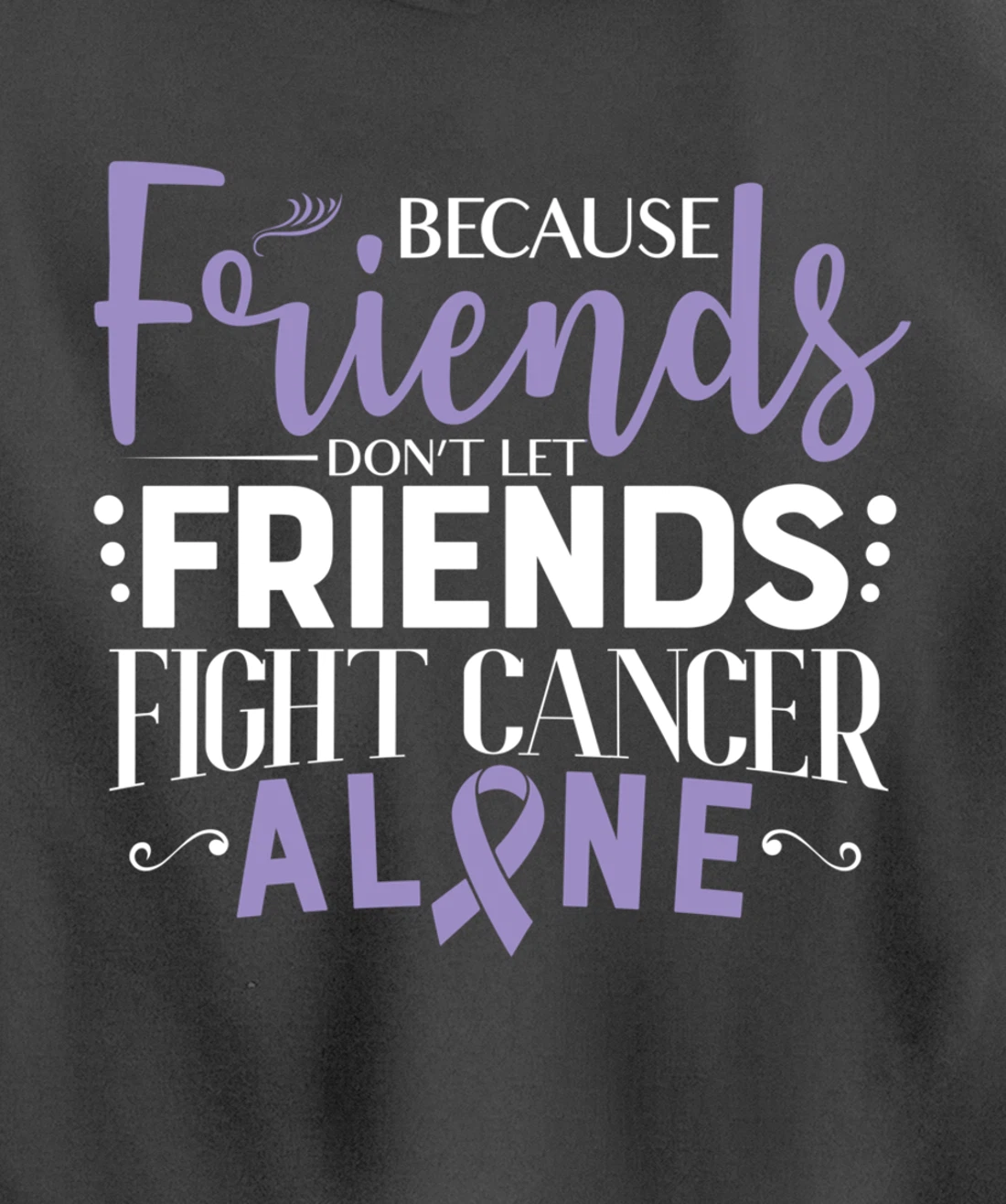 Testicular Cancer Fight Cancer Ribbon Pullover Hoodie