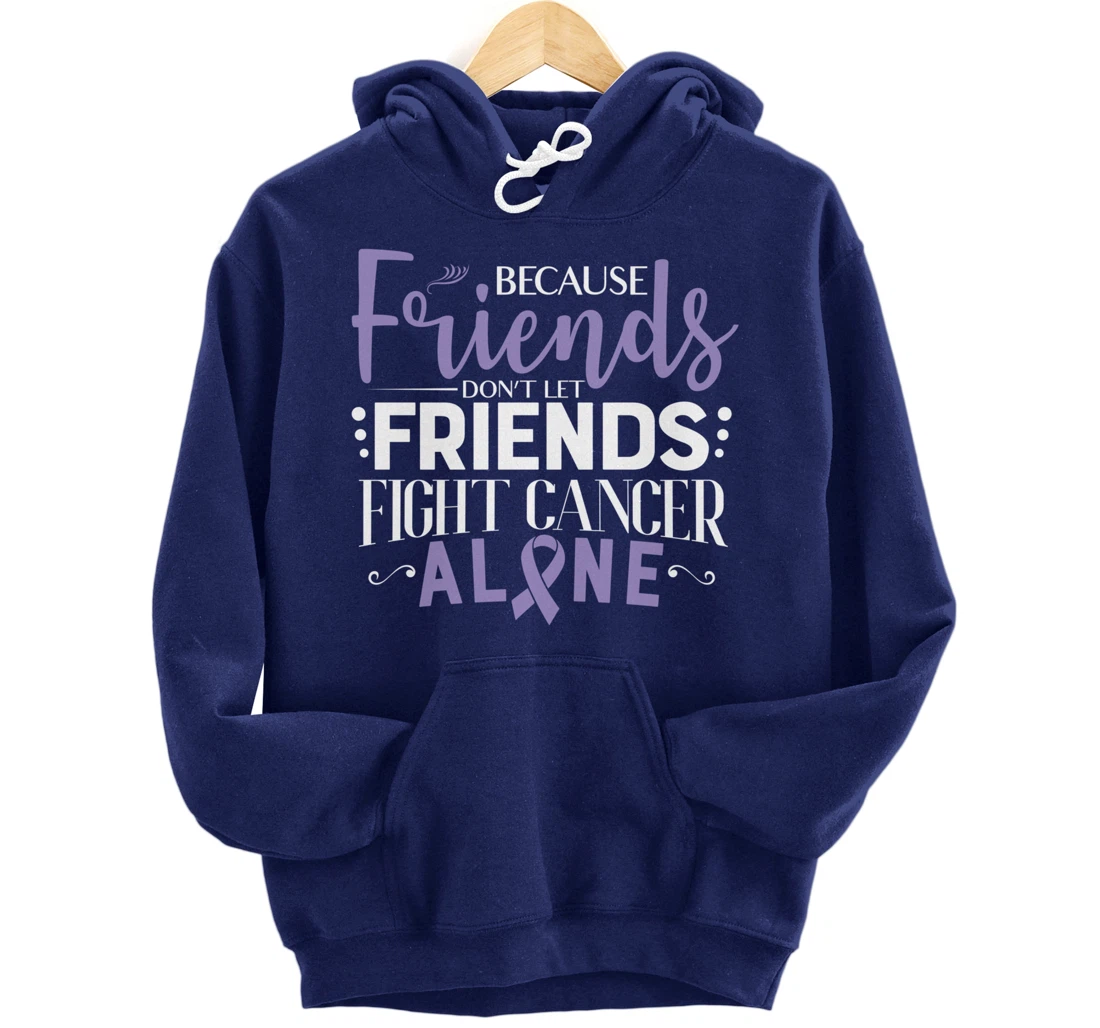 Testicular Cancer Fight Cancer Ribbon Pullover Hoodie