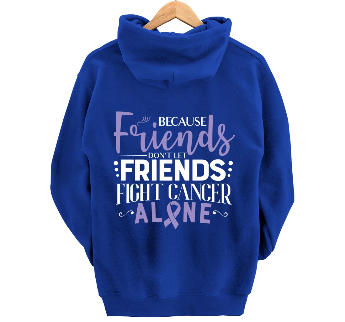 Testicular Cancer Fight Cancer Ribbon Pullover Hoodie