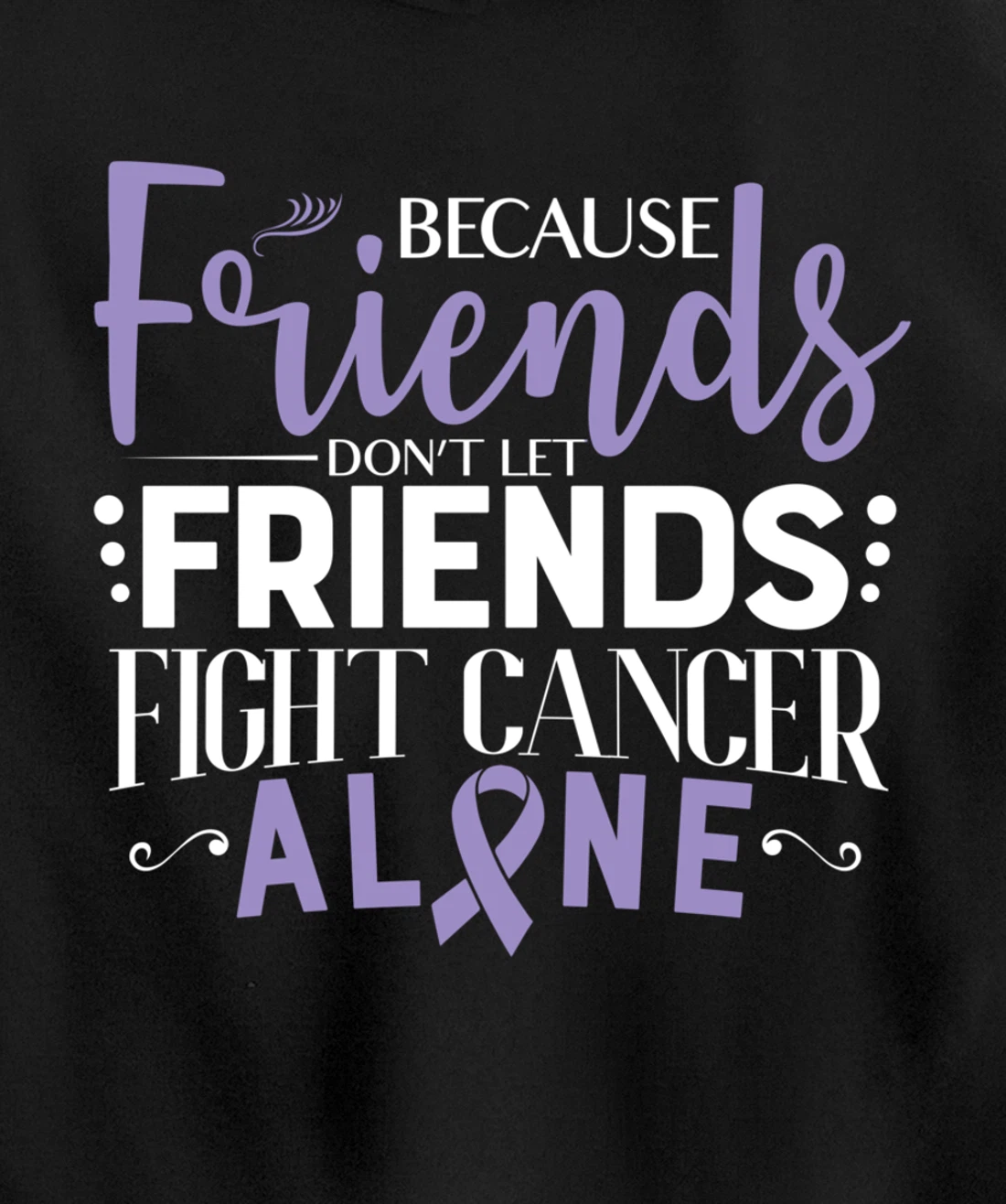Testicular Cancer Fight Cancer Ribbon Pullover Hoodie
