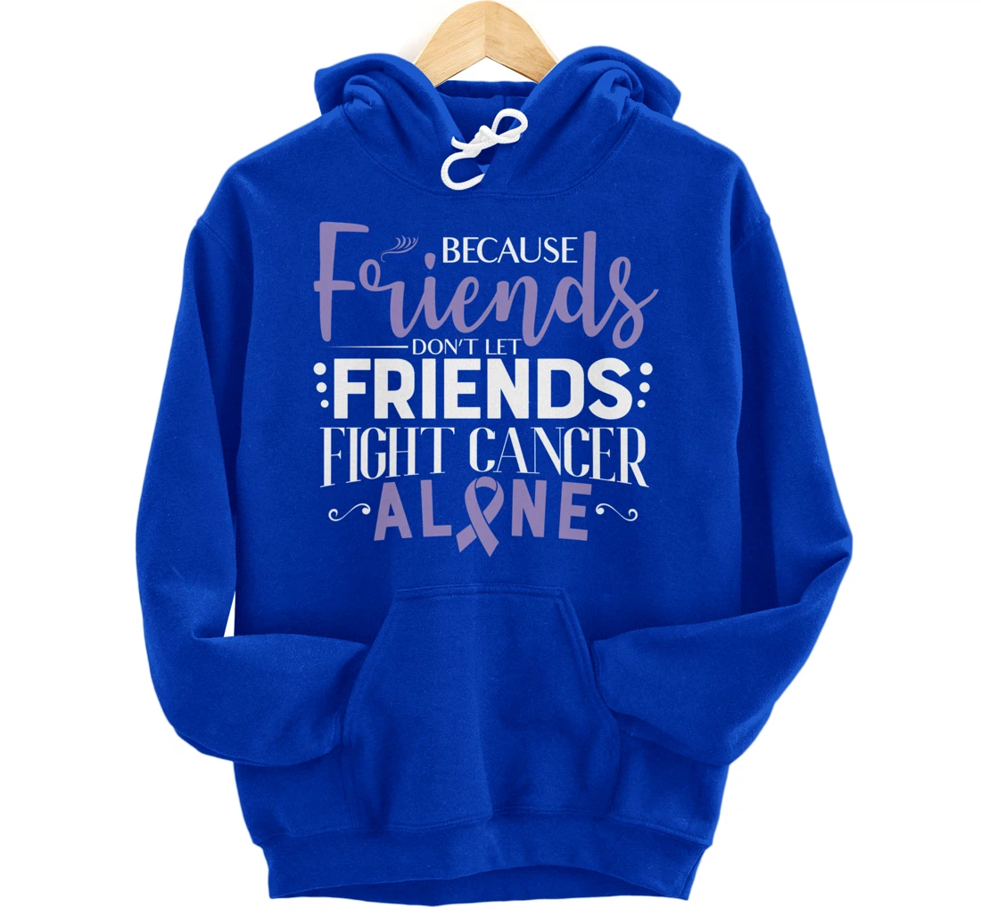 Testicular Cancer Fight Cancer Ribbon Pullover Hoodie
