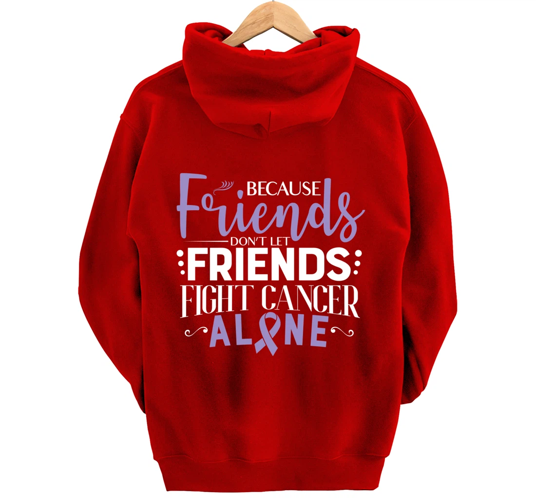 Testicular Cancer Fight Cancer Ribbon Pullover Hoodie