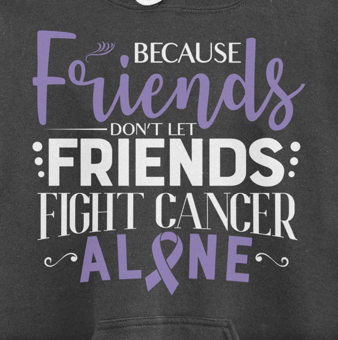 Testicular Cancer Fight Cancer Ribbon Pullover Hoodie
