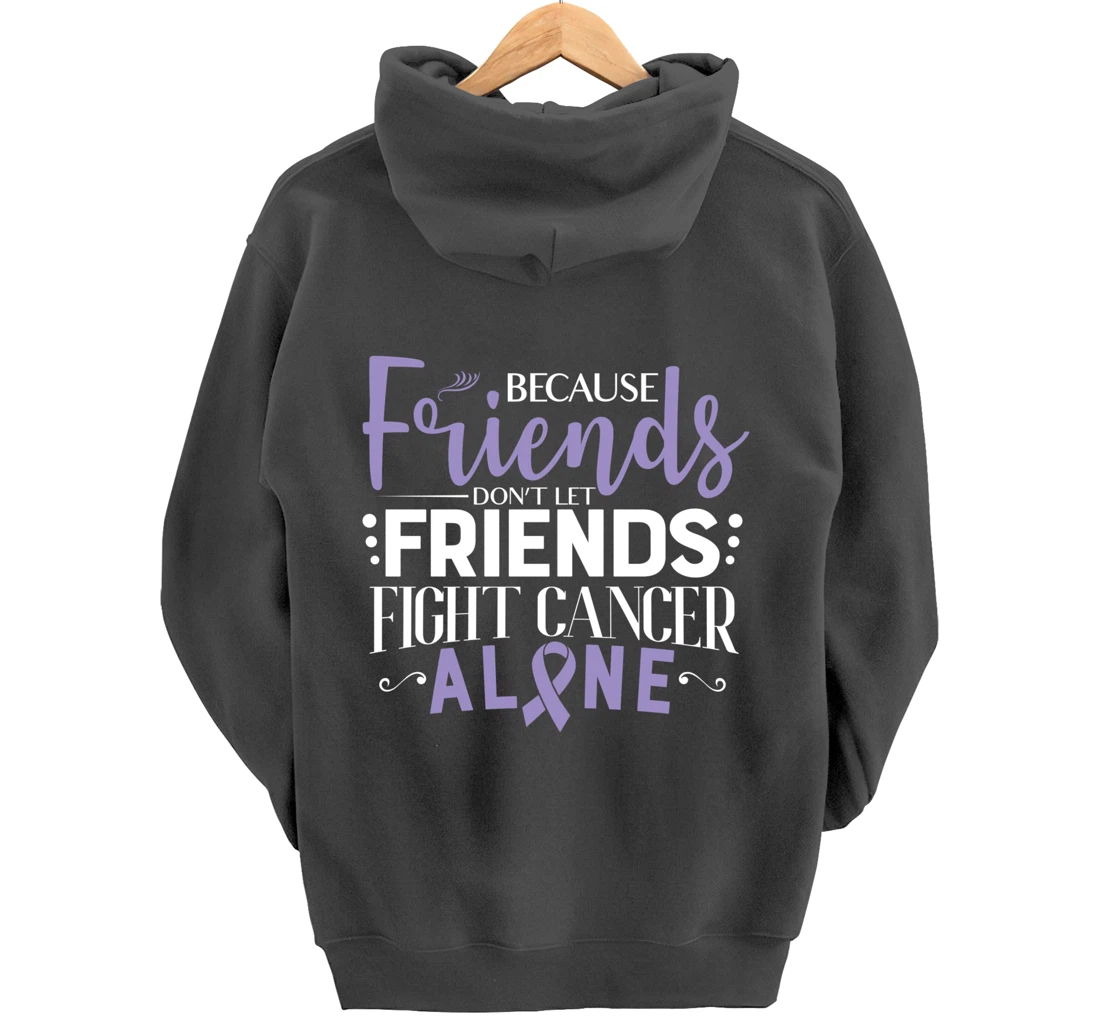 Testicular Cancer Fight Cancer Ribbon Pullover Hoodie