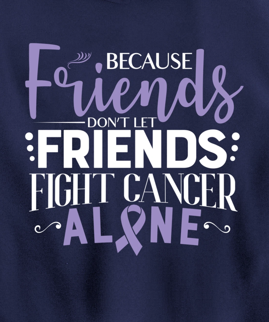 Testicular Cancer Fight Cancer Ribbon Pullover Hoodie