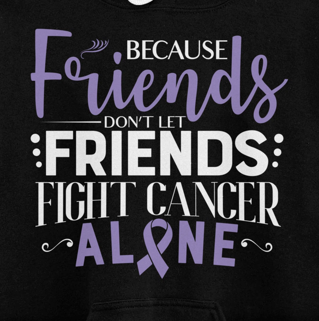Testicular Cancer Fight Cancer Ribbon Pullover Hoodie