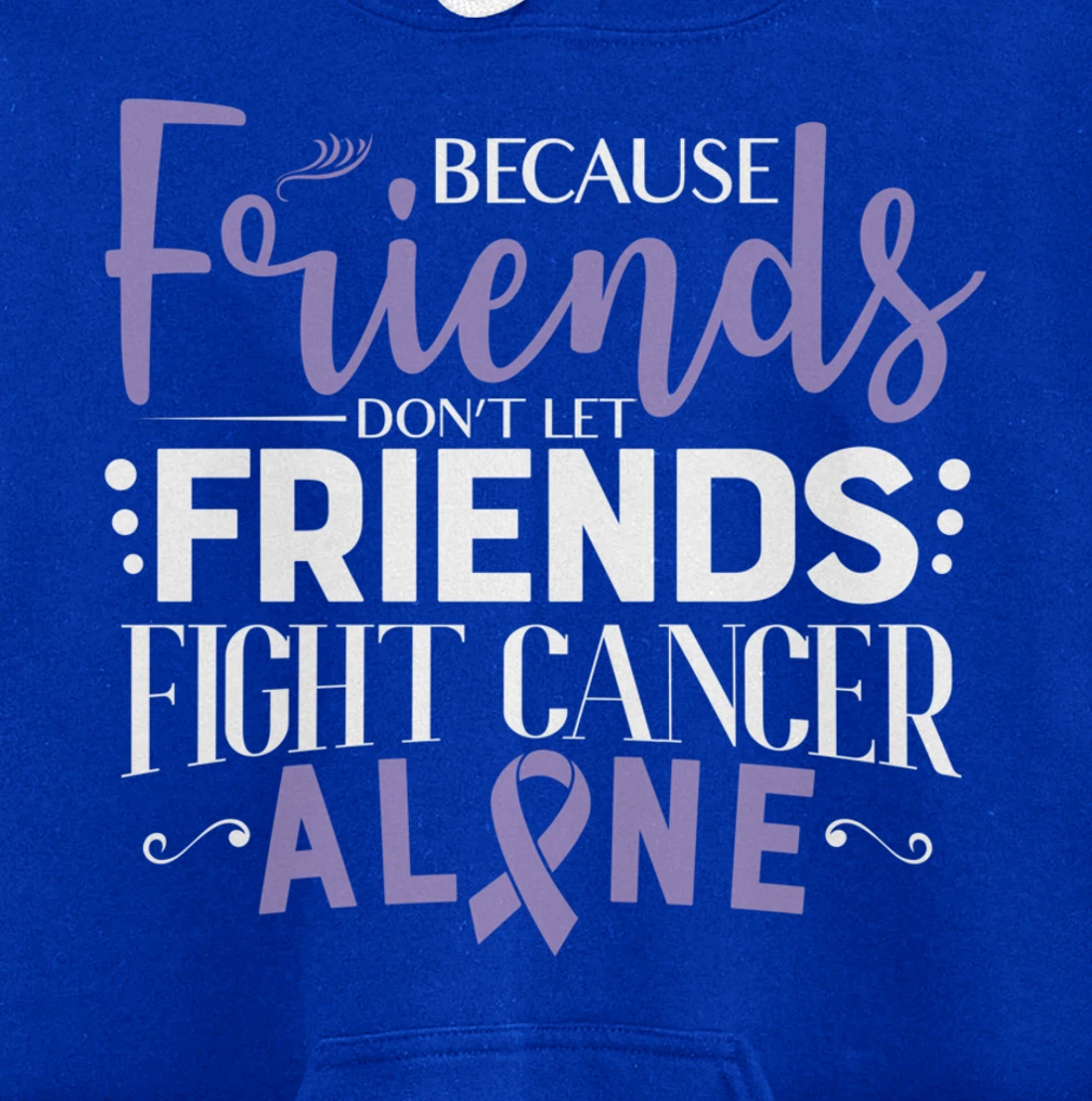 Testicular Cancer Fight Cancer Ribbon Pullover Hoodie