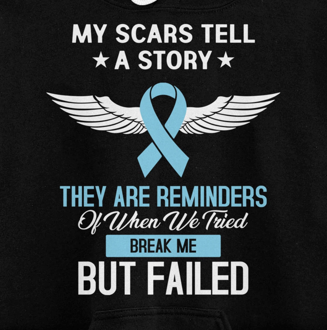 Prostate Cancer Fight Cancer Ribbon Pullover Hoodie