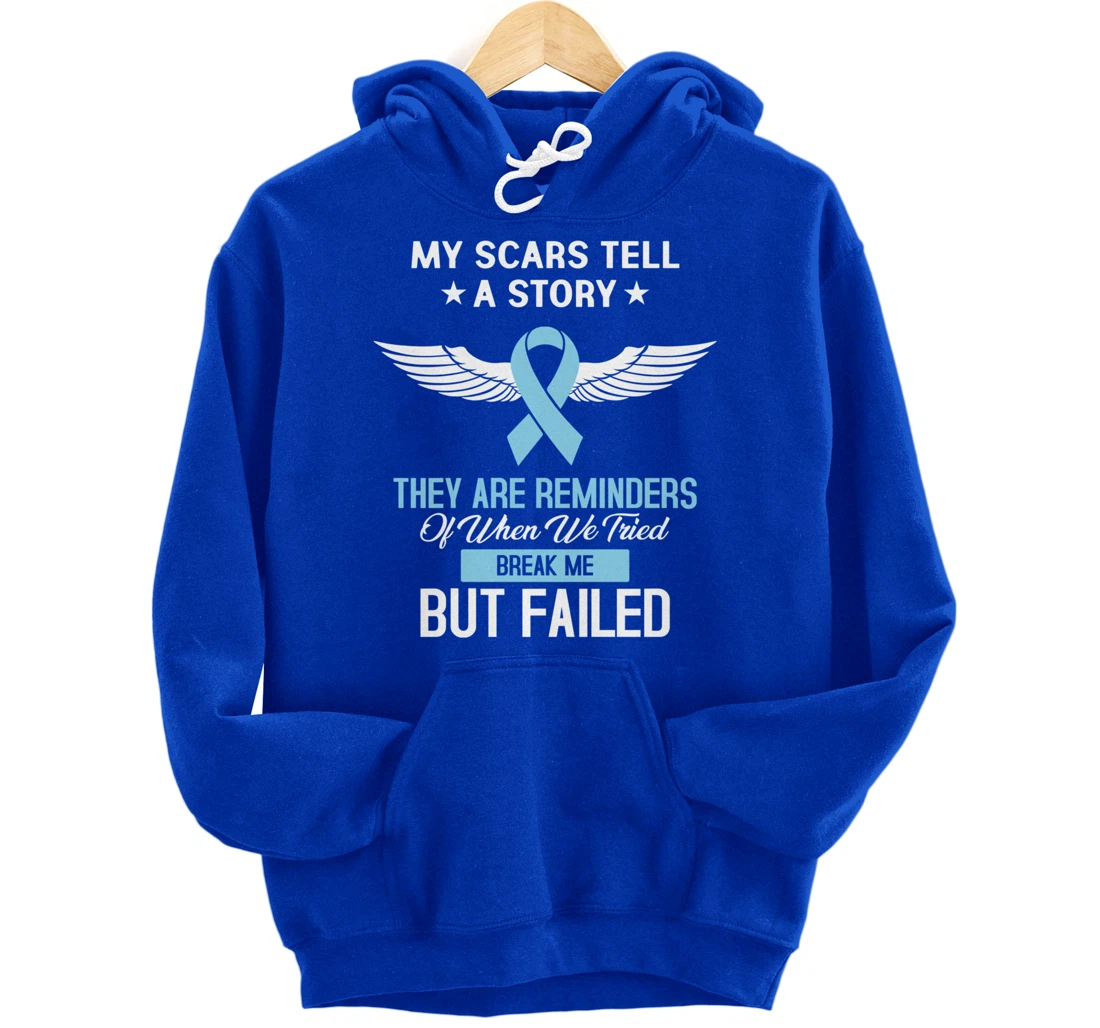 Prostate Cancer Fight Cancer Ribbon Pullover Hoodie